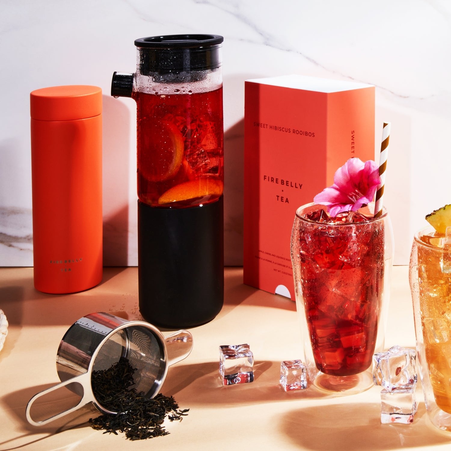 Iced Tea Pitcher with Infuser - Firebelly Tea